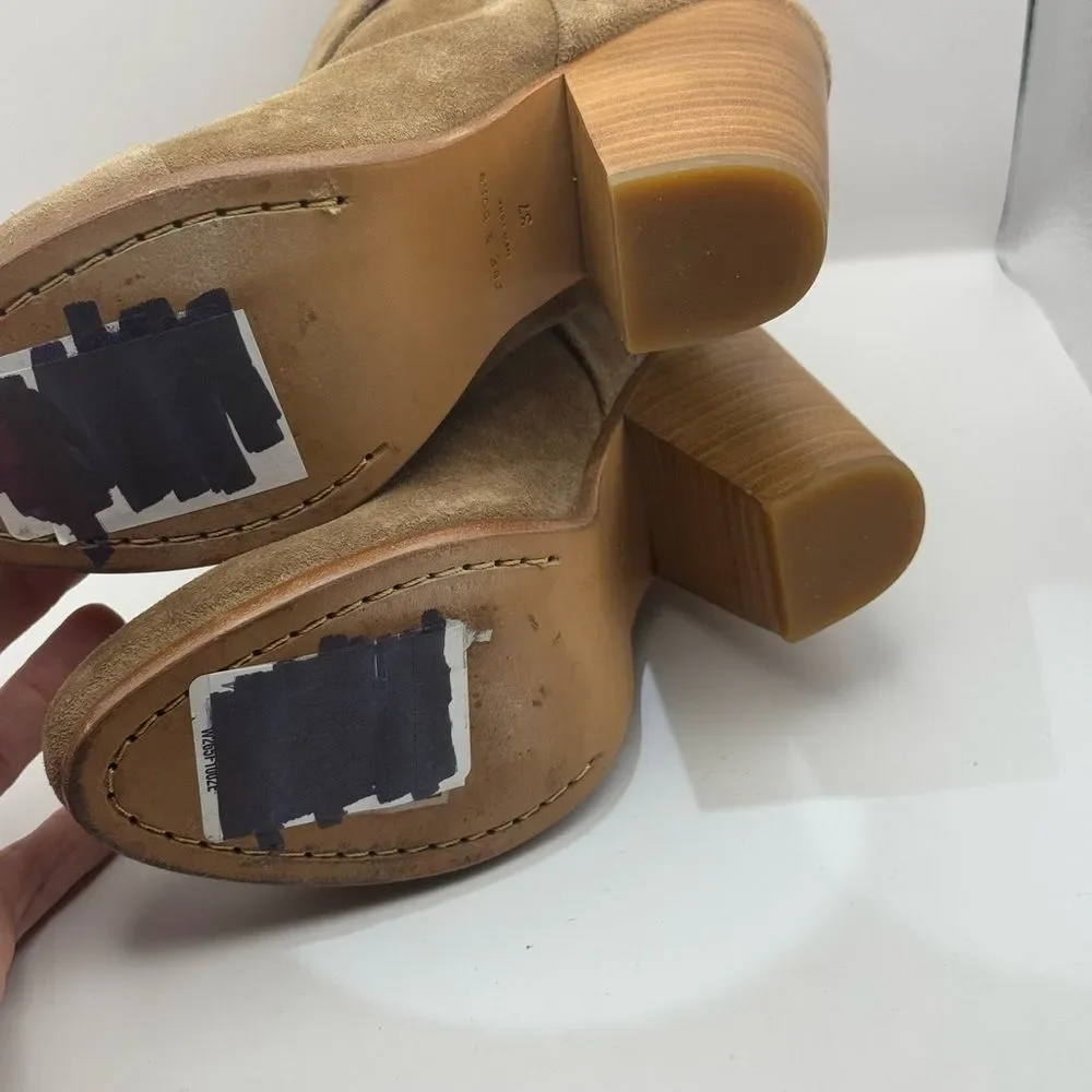 Rag & Bone Classic‎ Camel Suede Newbury Size 37 US 7